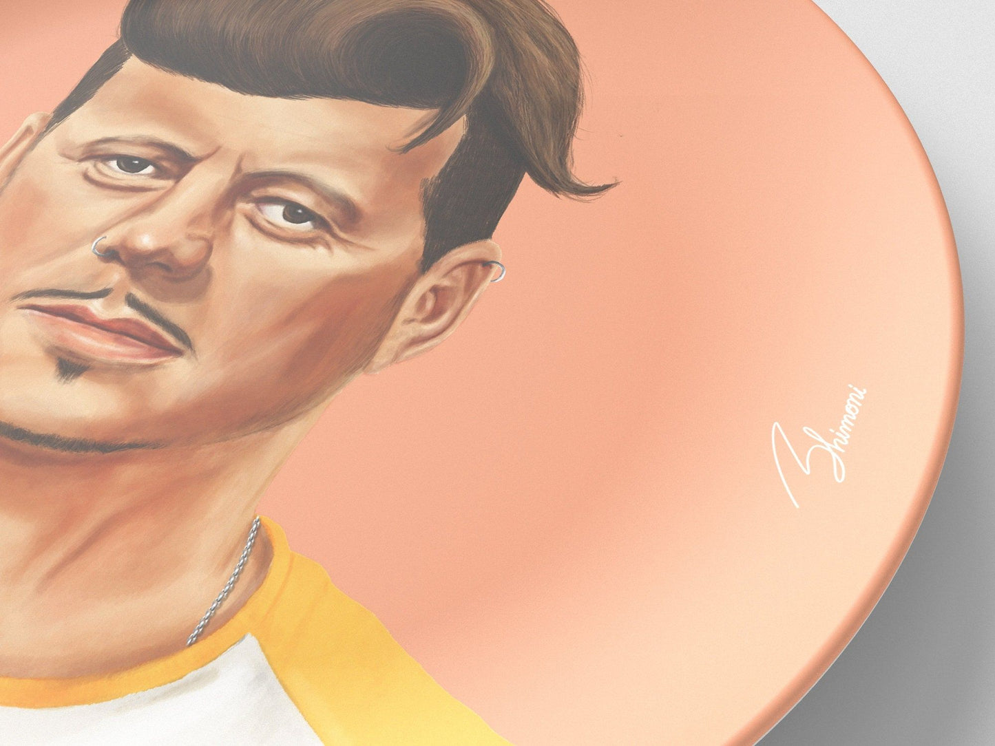 John // 10" Round Plate // Political Gift Idea