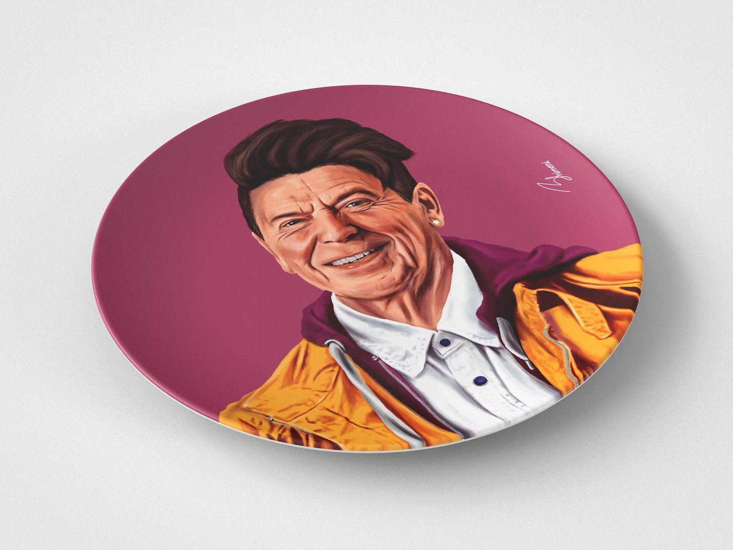 Ronald // 10" Round Plate // Political Gift Idea
