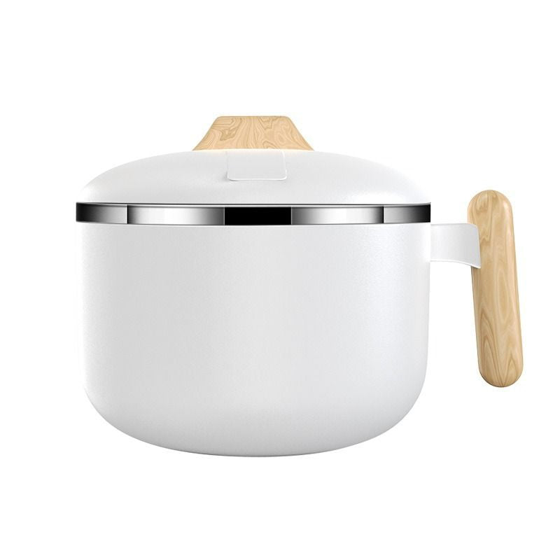 1pc 304 Stainless Steel Instant Noodle Bowl; Large Capacity Instant Noodle Bowl With Lid; Dual-purpose Anti-scalding Portable Tableware; Student Lunch Box