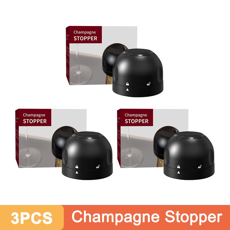 2/3 Pack Vacuum Red Wine Bottle Cap Stopper Silicone Sealed Champagne Leak-proof Retain Freshness Wine Plug Gift for Wine Lovers