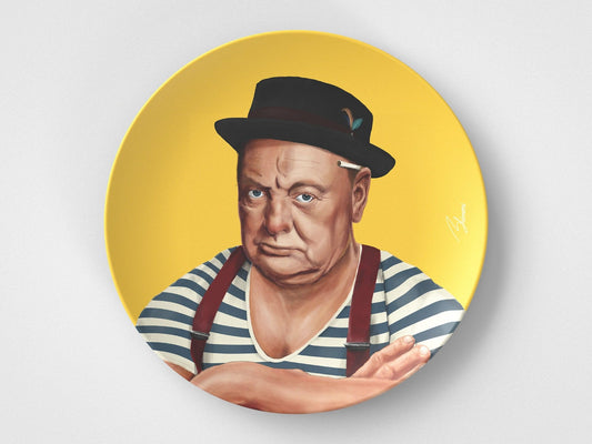 Winston // 10" Round Plate // Political Gift Idea