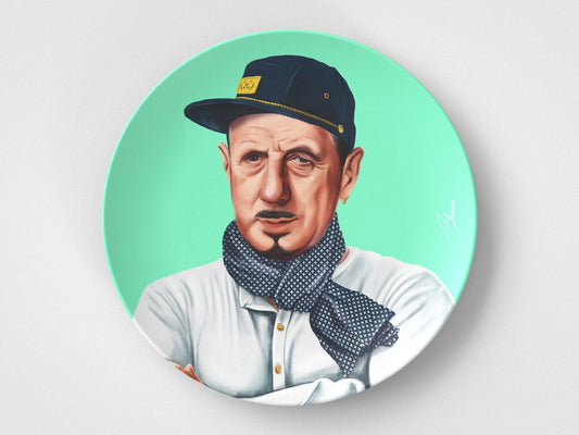 Charles De // 10" Round Plate // Political Gift Idea