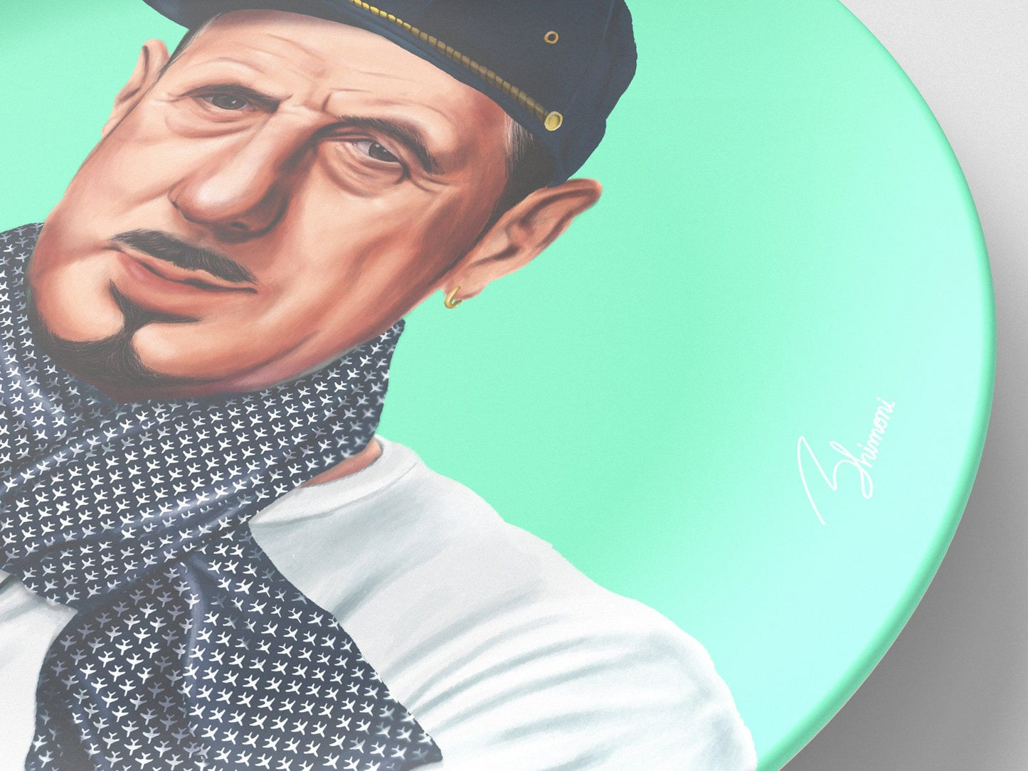 Charles De // 10" Round Plate // Political Gift Idea