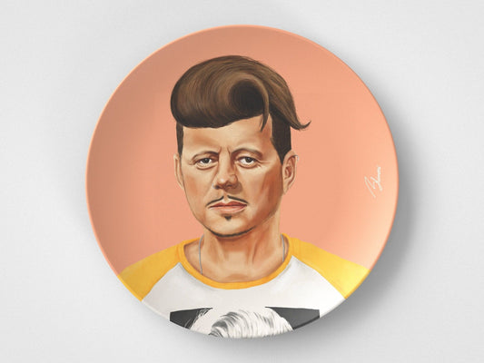 John // 10" Round Plate // Political Gift Idea