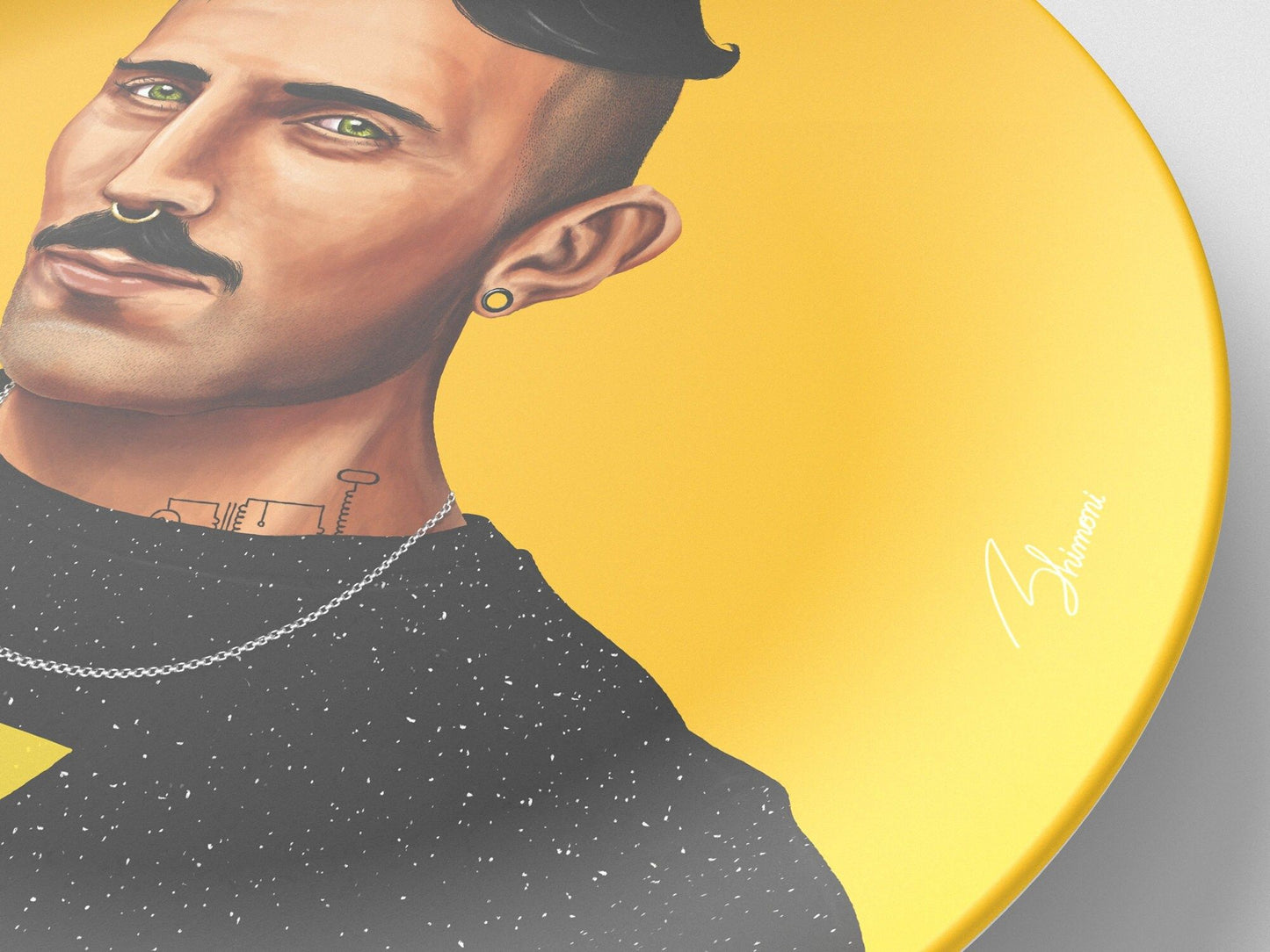 Nikola // 10" Round Plate // Science Gift Idea