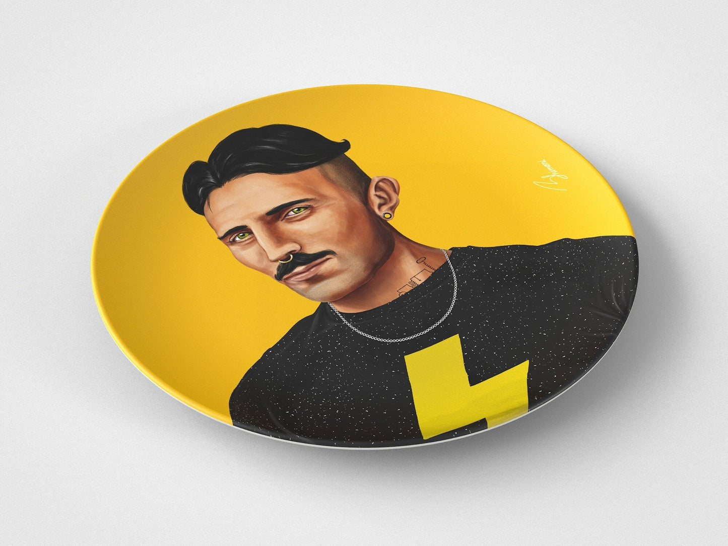 Nikola // 10" Round Plate // Science Gift Idea