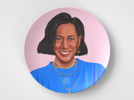 Kamala // 10" Round Plate // Political Gift Idea