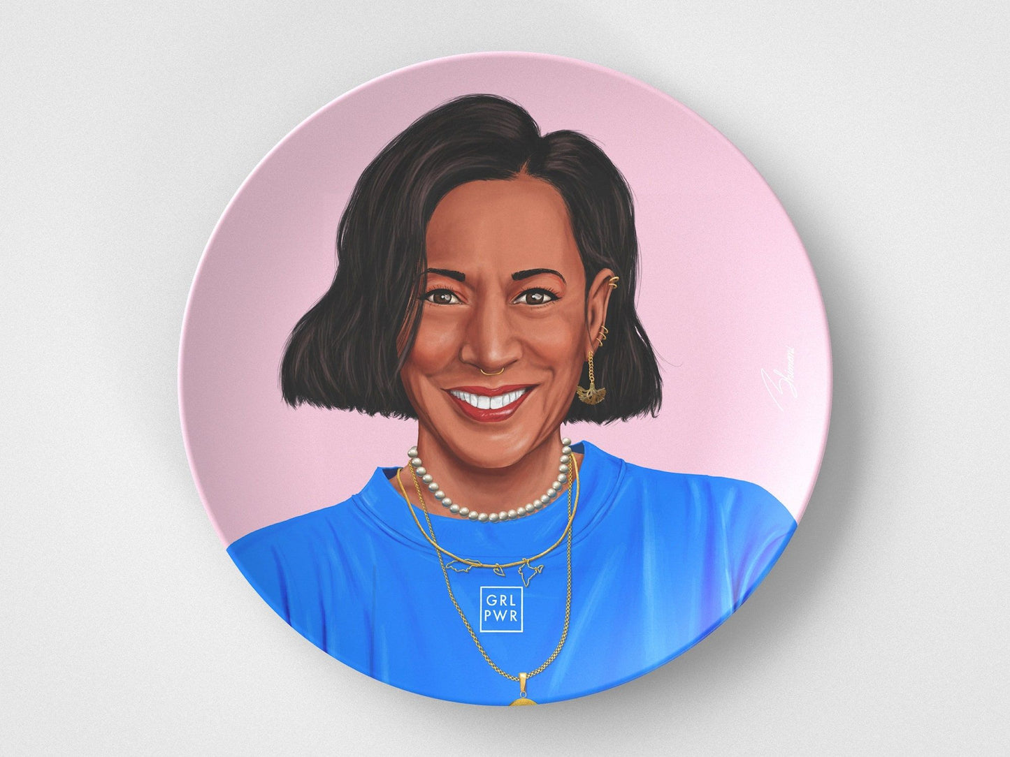 Kamala // 10" Round Plate // Political Gift Idea
