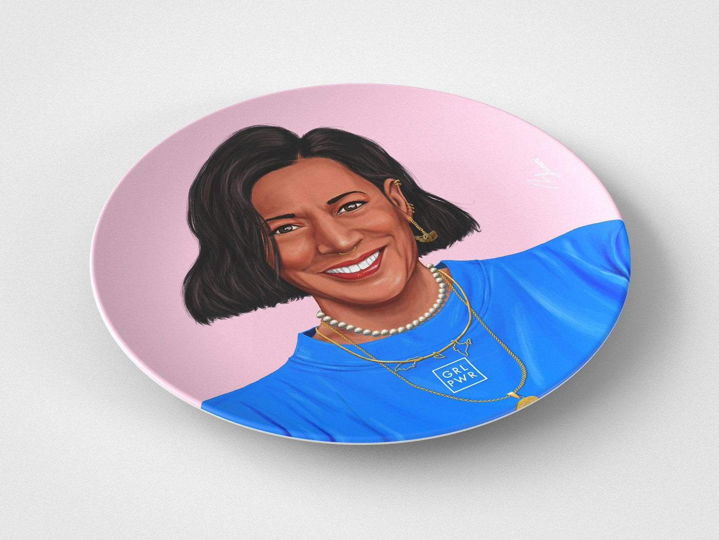 Kamala // 10" Round Plate // Political Gift Idea