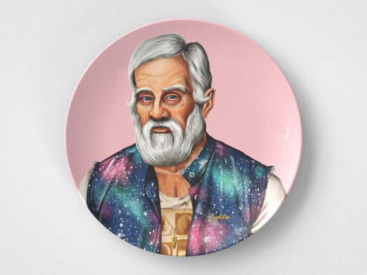 Galileo // 10" Round Plate // Science Gift Idea