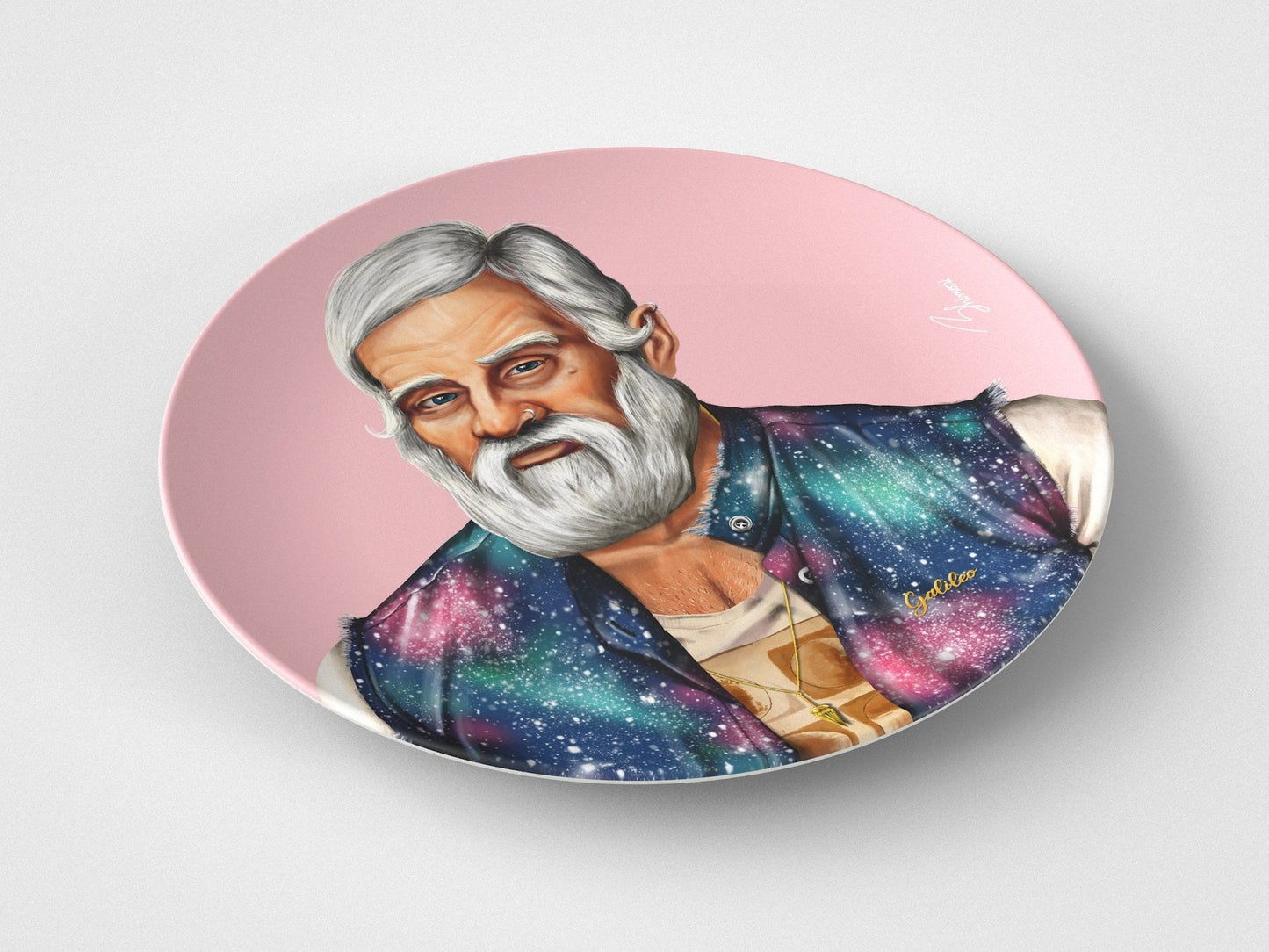 Galileo // 10" Round Plate // Science Gift Idea