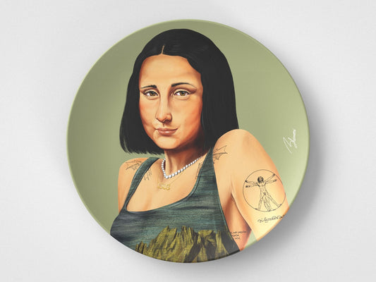Mona // 10" Round Plate // Artist Gift Idea